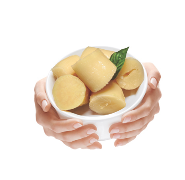 Boiled Tapioca Tuber Vegetables