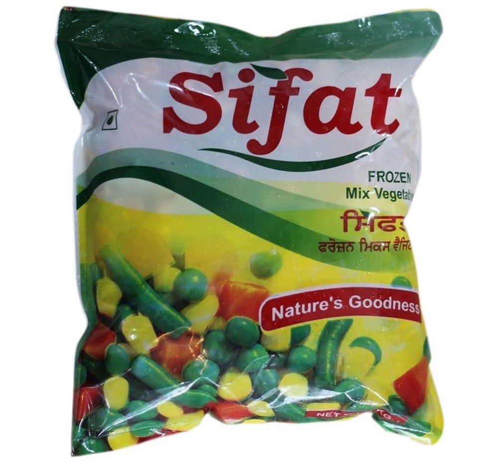 Sifat Green And Yellow 1kg Frozen Mixed Vegetable, Packet