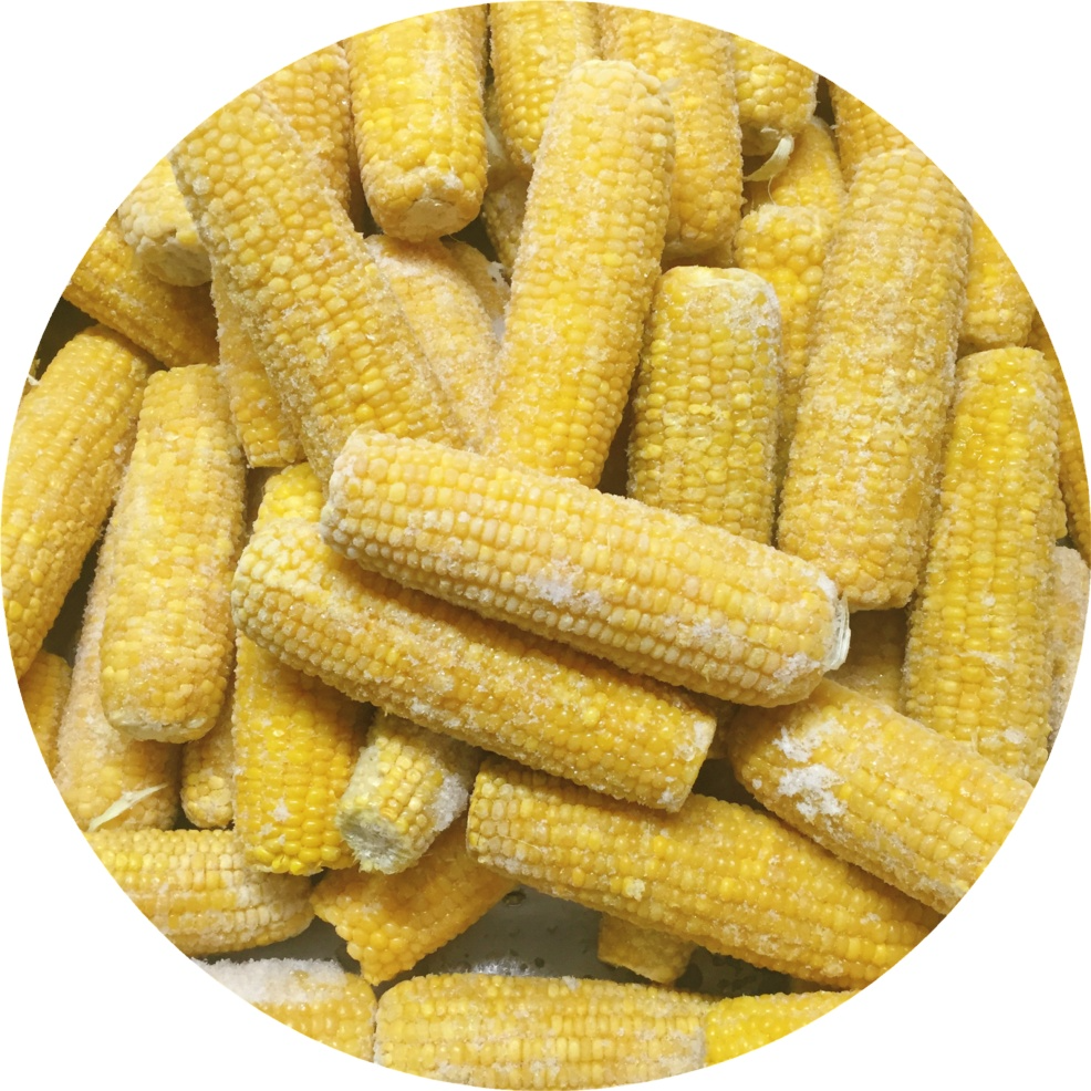 A Grade Yellow Frozen Corn Cob, Loose