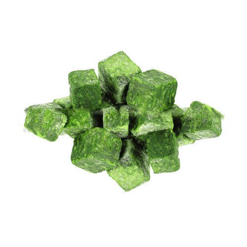 A Grade Frozen Spinach Cubes, Carton, Iqf
