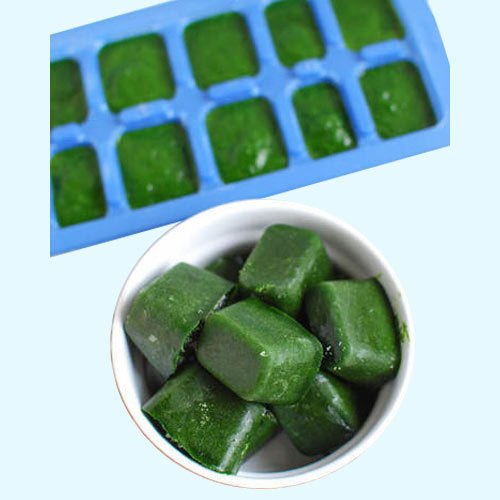 Frozen Spinach Cubes, Packaging Size: 25kg, PP Bag