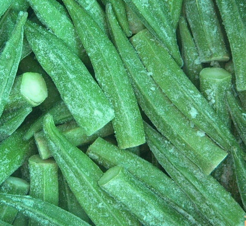 A Grade Frozen Green Okra, Loose