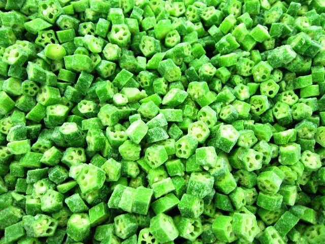 A Grade Frozen Cut Okra, Packaging Size: 25kg