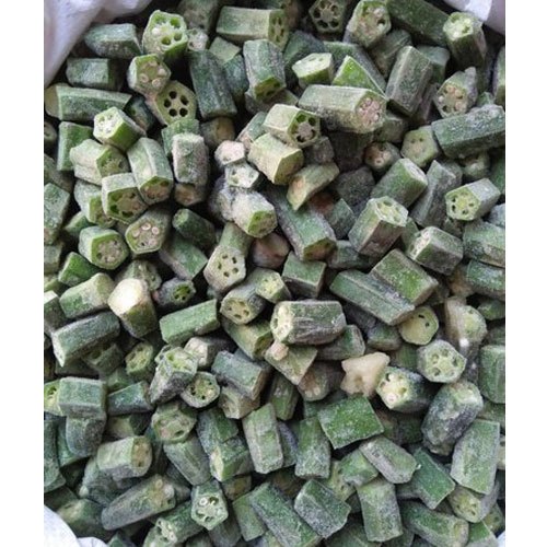 A Grade Green Frozen Okra, Plastic Bag, Packaging Size: 1 Kg