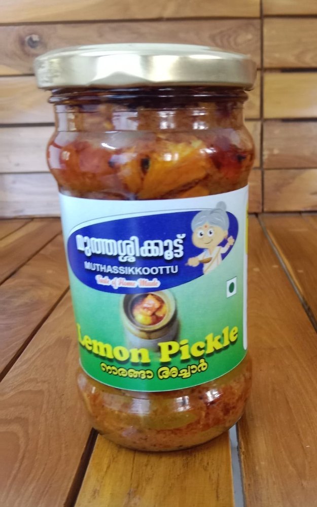 Muthassikkoottu Spicy 300gm Sweet Lemon Pickle, Packaging Type: Jar