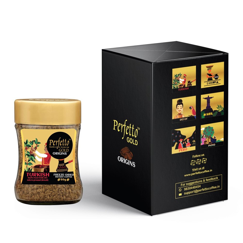 Turkish Single Origin Freeze Dried Gold, Jar, Packaging Size: 50 Gms