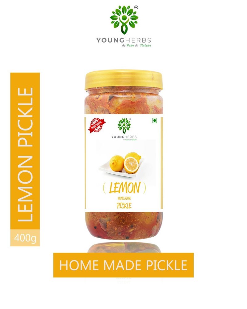 Young Herbs Lemon Pickle, Packaging Type: Jar, Packaging Size: 400gm