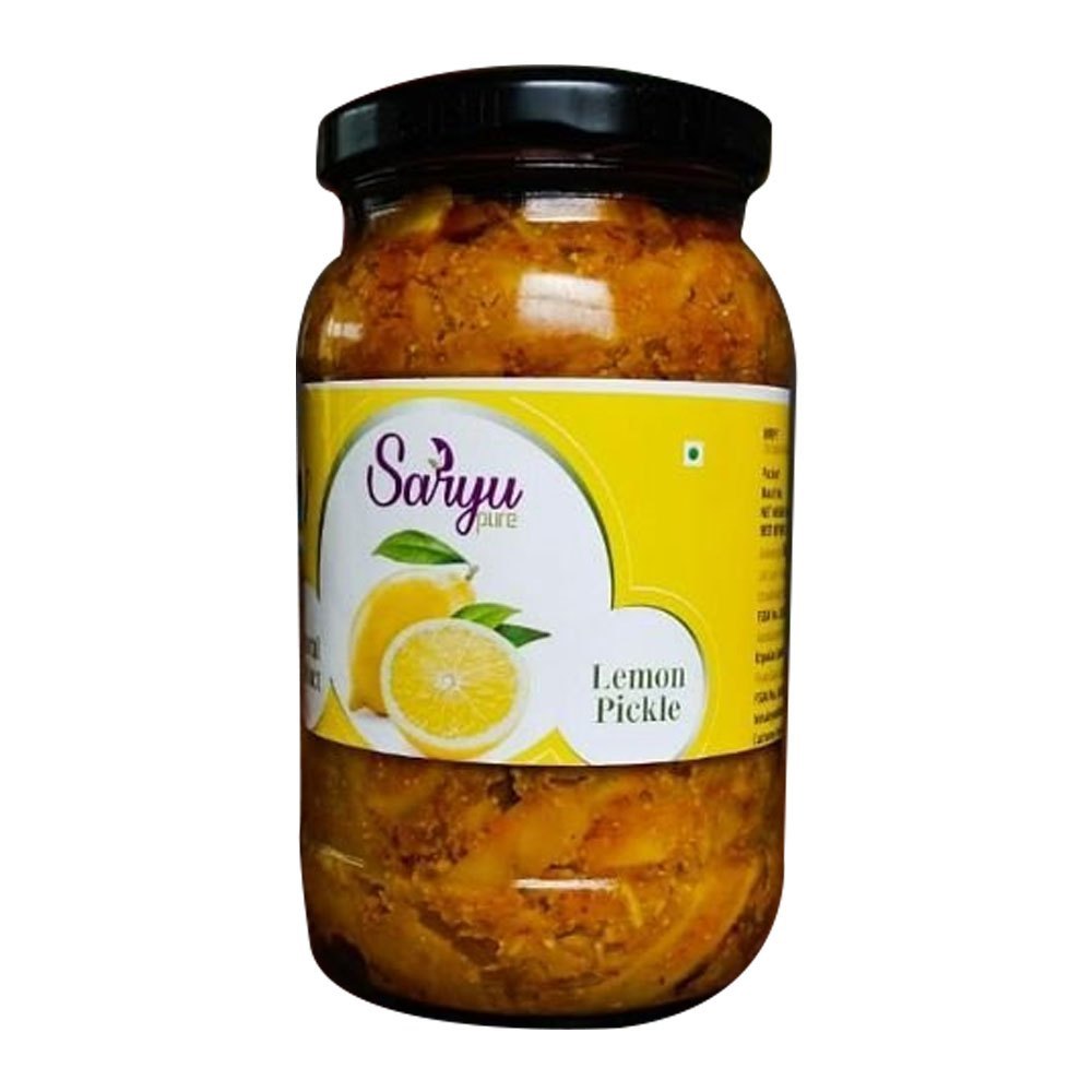 Lemmon SARYU PURE Lemon Pickle, Packaging Type: Jar, Packaging Size: 500 Gm