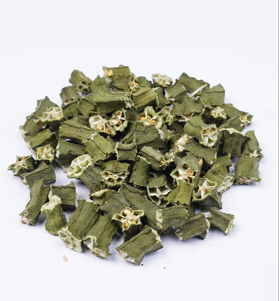 A Grade Green Dehydrated Okra Flakes, Gujarat, Packaging Size: 5 Kg