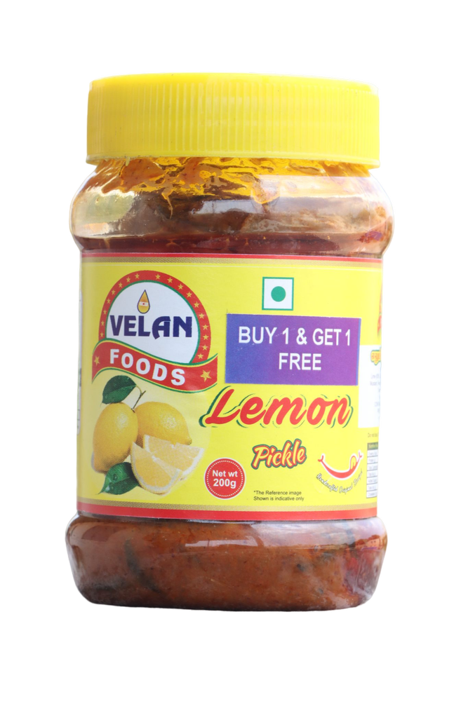 Velan Foods Lemon Pickle, Packaging Type: Bottle, Packaging Size: 200 Grams