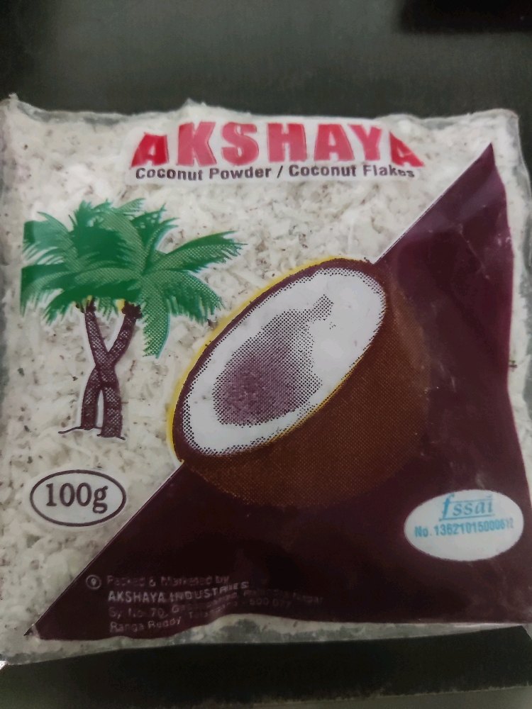 100g Akshaya White Coconut Flakes