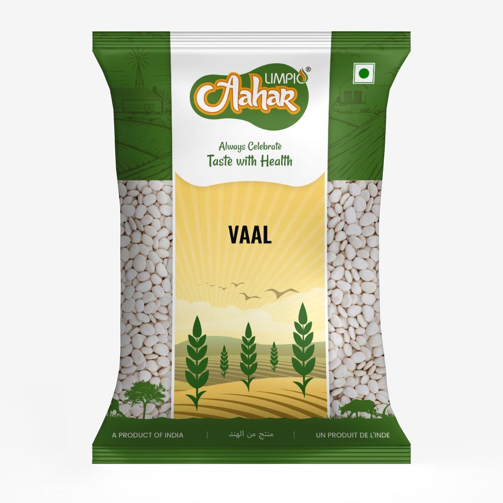 Limpio Aahar White Vaal (Field Beans), Pouch, A Grade