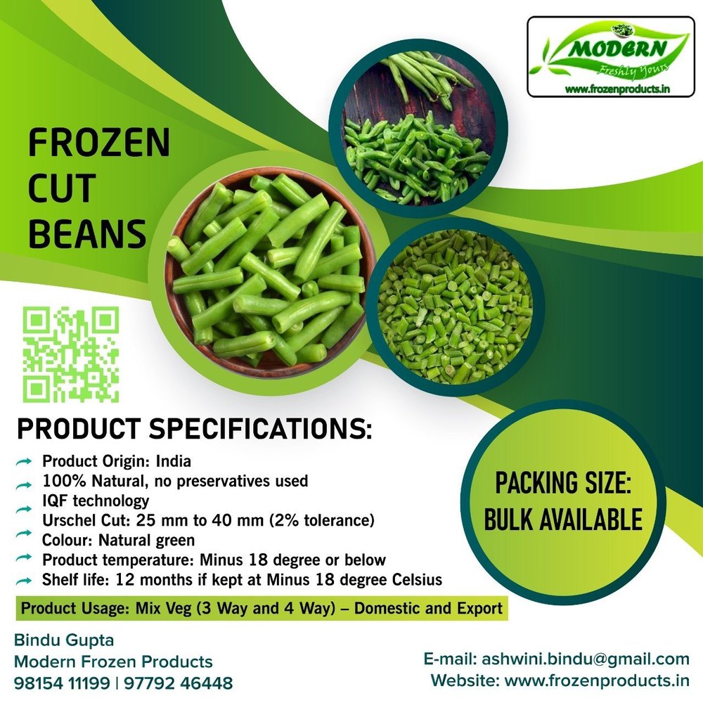 12 Month A Grade Frozen French Beans, Gunny Bag, Iqf