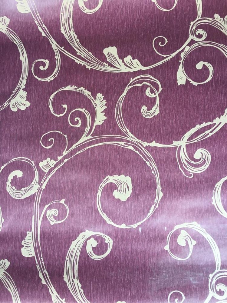 Desire Furnishing Purple Printed Textured Designer Wallpaper, Roll