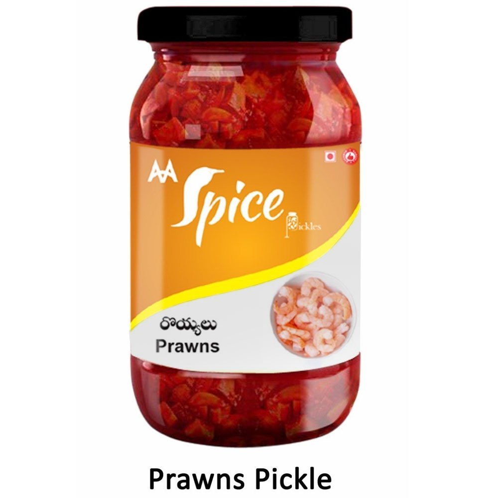 Prawns/Spices/Vinegar MAA Spice Prawns Pickle, Packaging Type: Jar, Packaging Size: 300 G