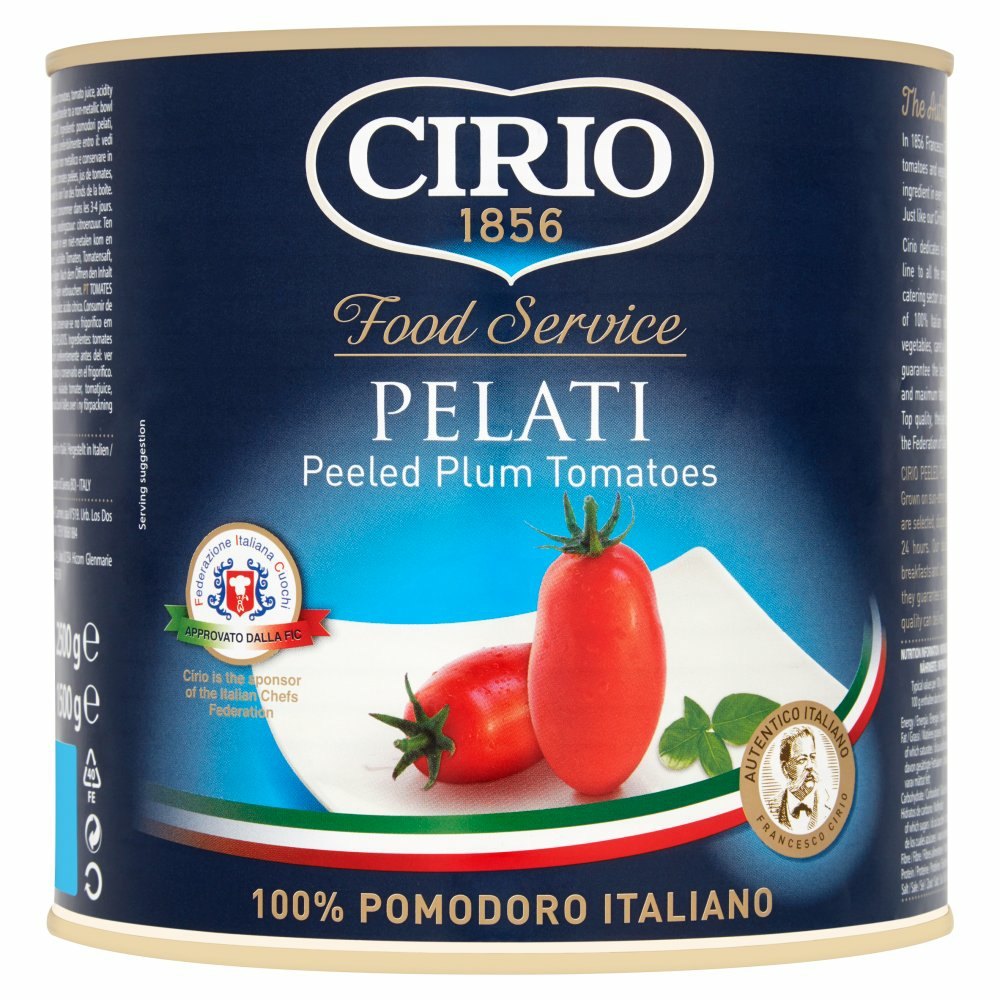 Cirio Peeled tomatoes, Tin, 2.5kg