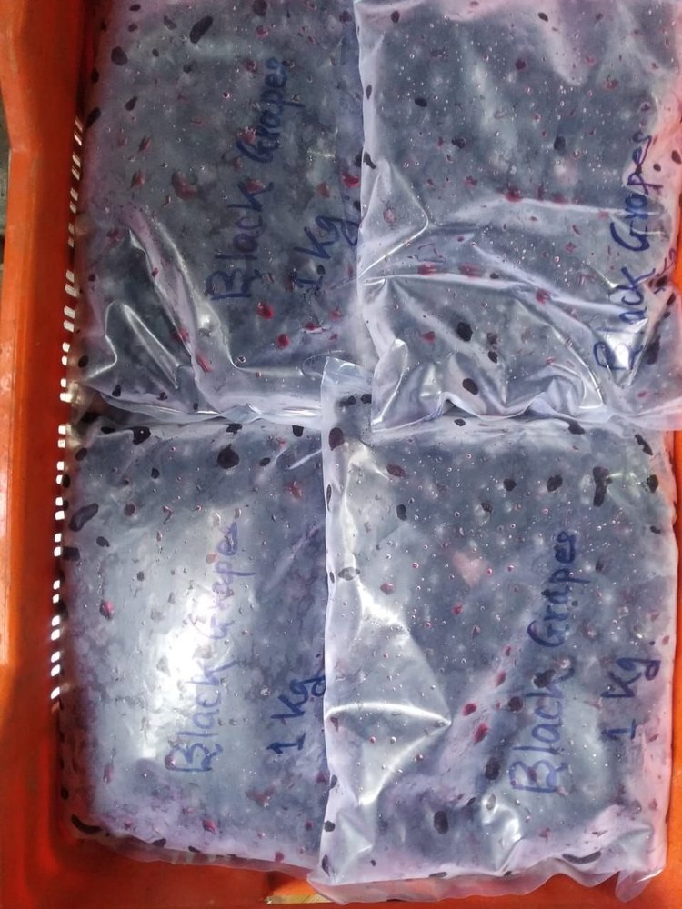 A Grade Frozen Black Grapes, Packaging Size: 1 Kg, Packaging Type: Plastic Bag