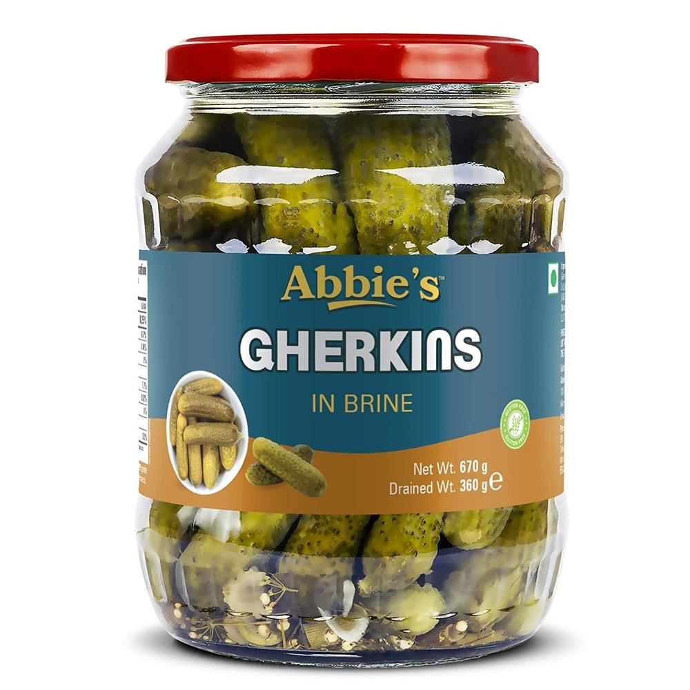 670g Abbie\'s Gherkins In Brine, Jar, Packaging Size: 670 Gm