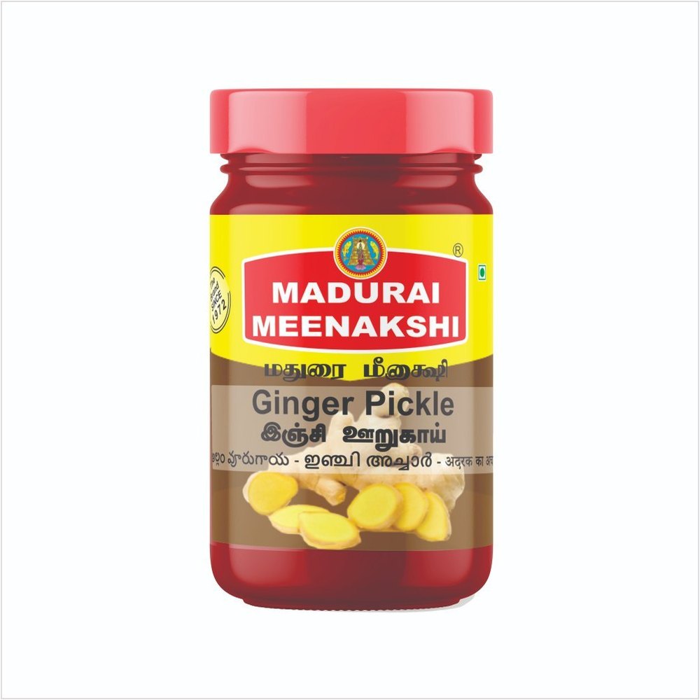 Madurai Meenakshi Spicy Ginger Pickle, Packaging Type: Jar, Packaging Size: 400 G
