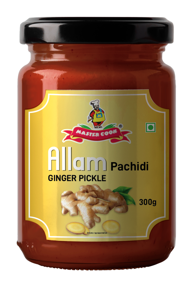 Master Cook Ginger Pickle/ Allam Pachidi 300 Gm, Packaging Type: Bottle