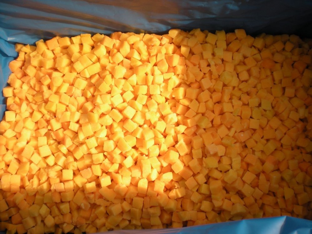 Natural Frozen Peach Dices, Packaging Type: Packet, Iqf