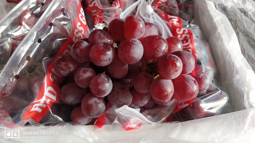 A Grade Red Globe Grapes, Packaging Type: Carton, Packaging Size: 4 Kg