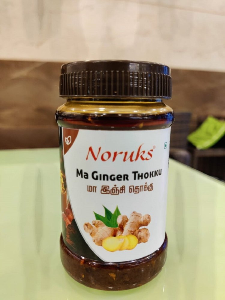 Noruks Spicy Ma Ginger Thokku, Packaging Type: Bottle