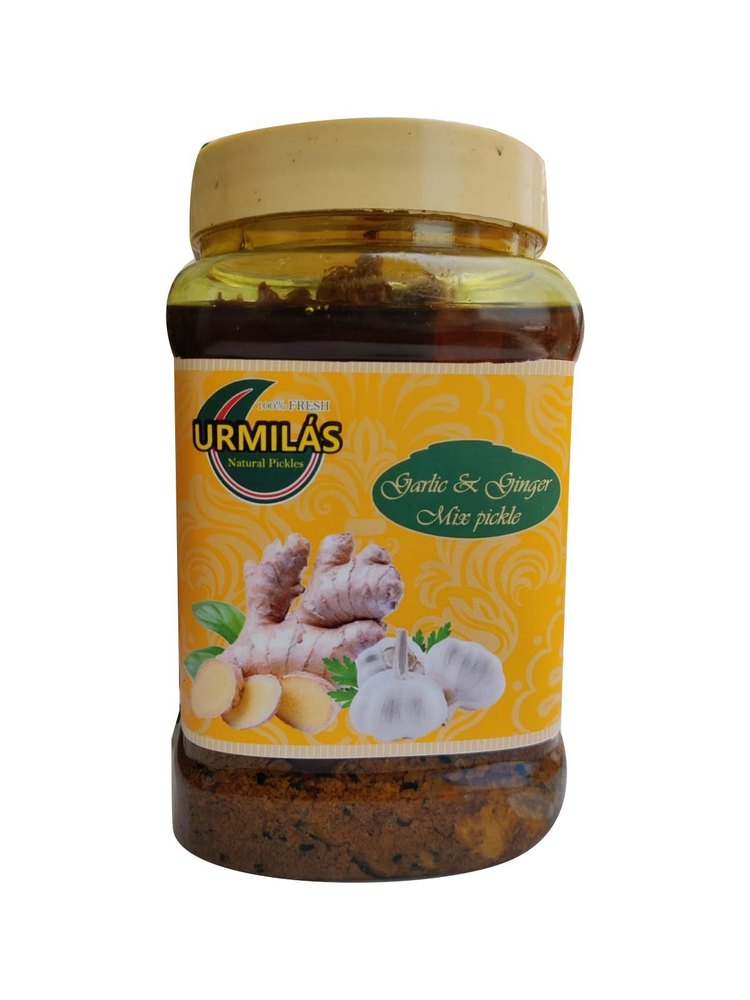 1kg Natural Ginger Garlic Mix Pickle, Packaging Type: Jar