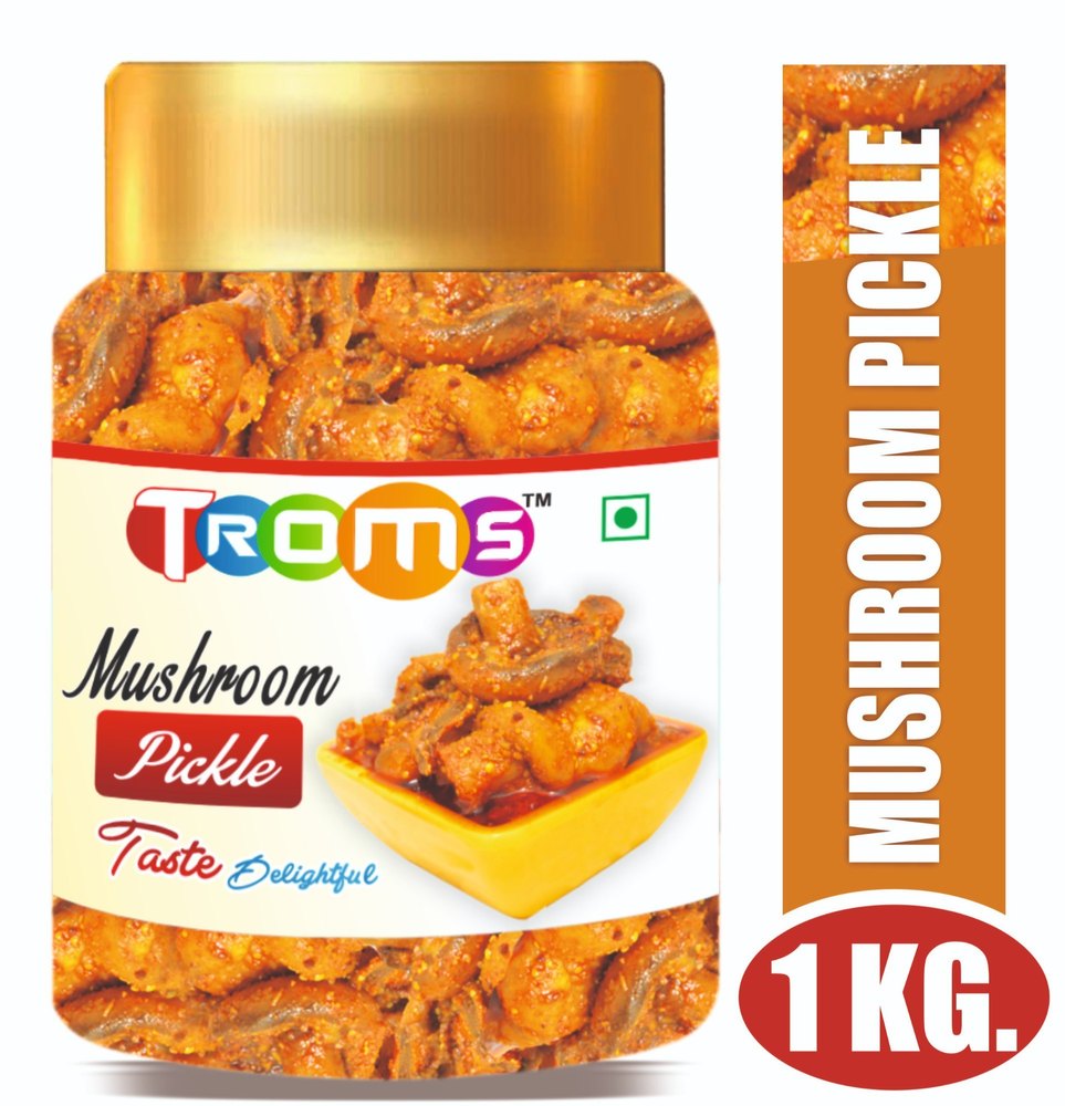 Troms Spicy 1 Kg Mushroom Pickle, Packaging Type: Cartons