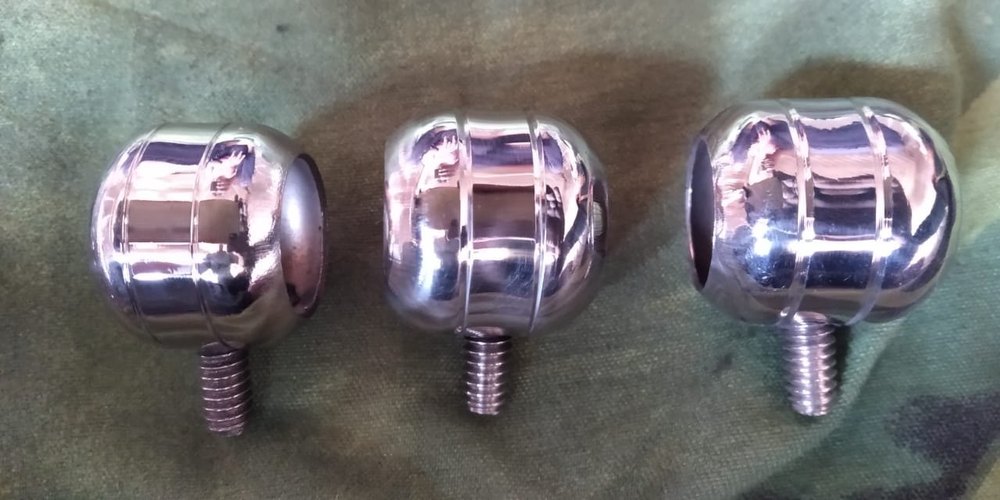 6mm Gol Stainless Steel Jamun Dhora Kancha, Grade: 202, Material Grade: 304
