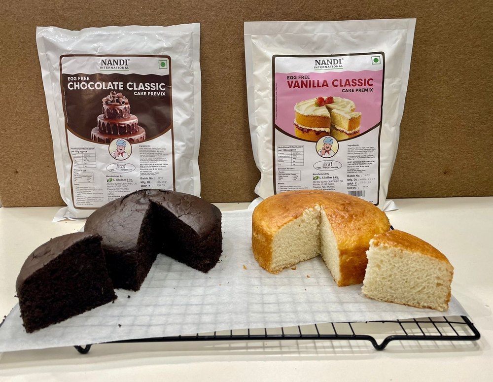 Nandi Brand Egg Less Cake Premixes and Cake Concentrate, Powder, Packaging Size: 1 Kg & 5 Kgs