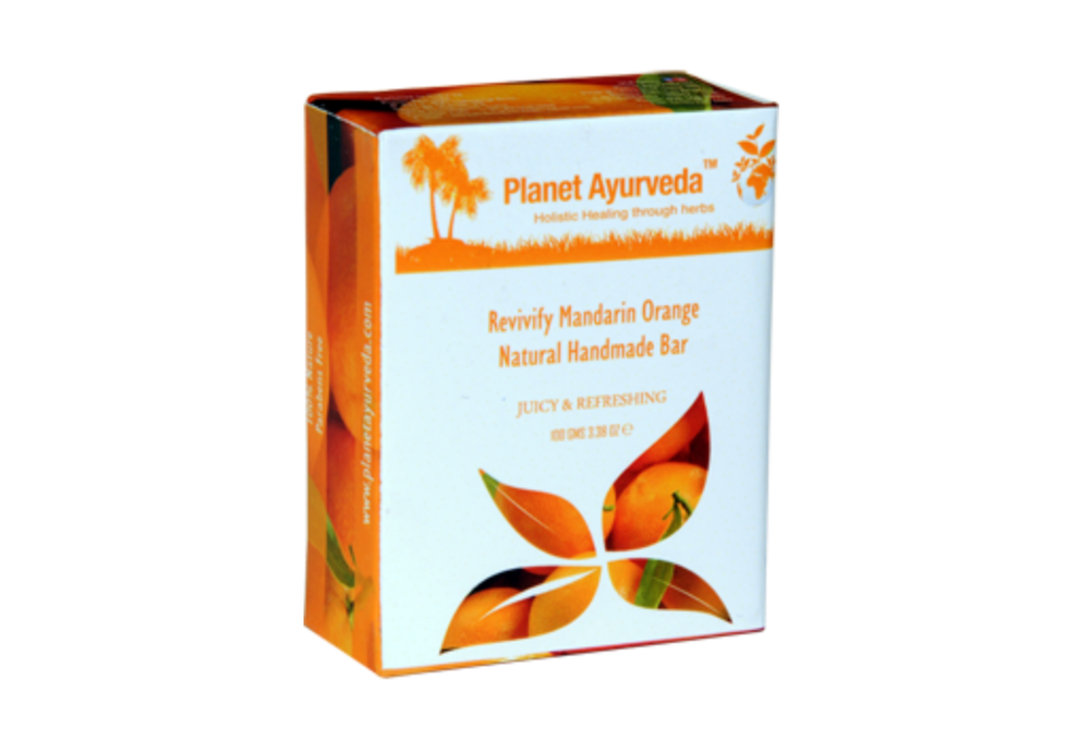Planet Ayurveda Revivify Mandarin Orange Natural Handmade Bar