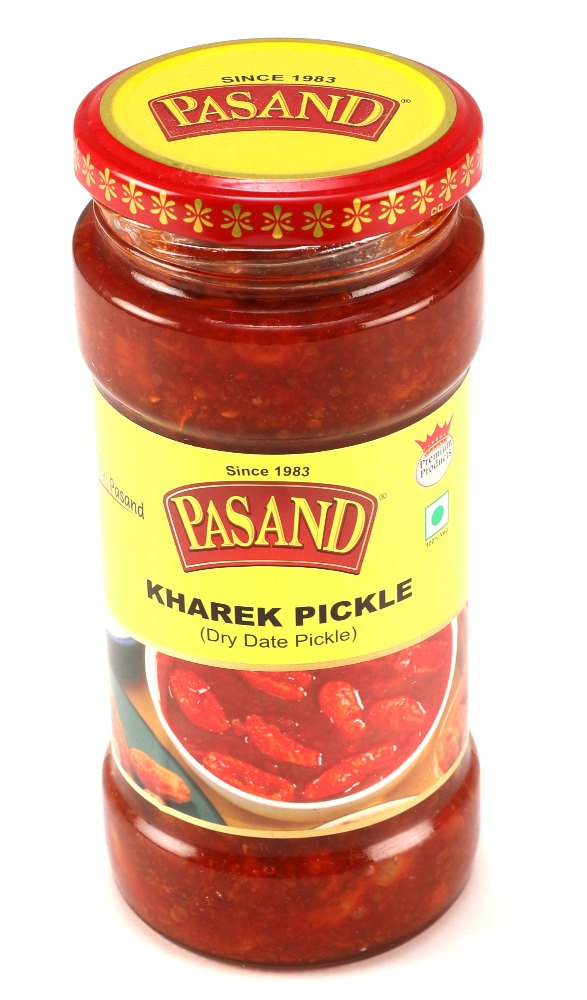 Pasand Sweet and Spicy Kharek Pickle (Dry Date Pickle), Packaging Type: Jar, Packaging Size: 450 G