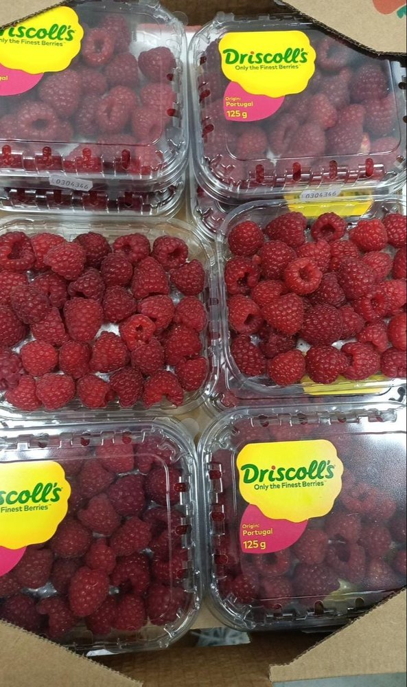 A Grade Fresh Raspberry, Packaging Type: Box, Packaging Size: 125g