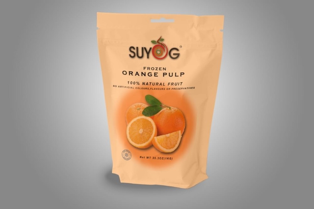 Suyog Frozen Orange Pulp, Packaging Size: 1 kg
