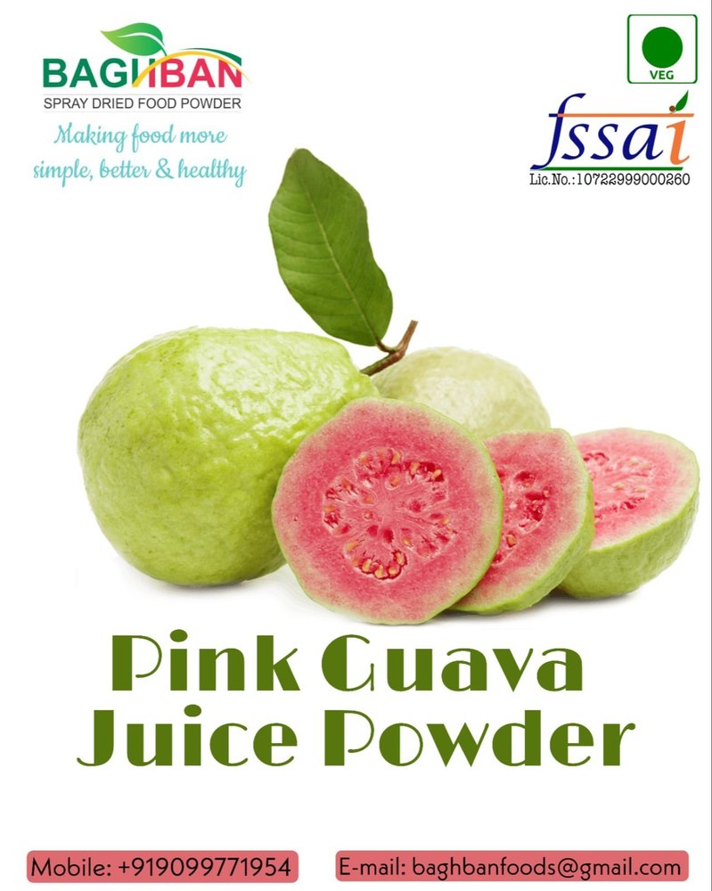 Baghban Foods Pink Guava Powder, Aluminium Foil bag