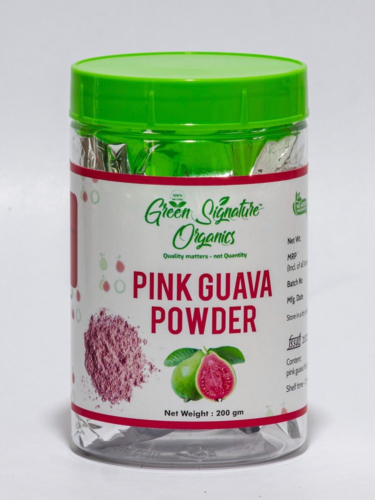 Green Signature Organic Pink Guava Powder, Jar