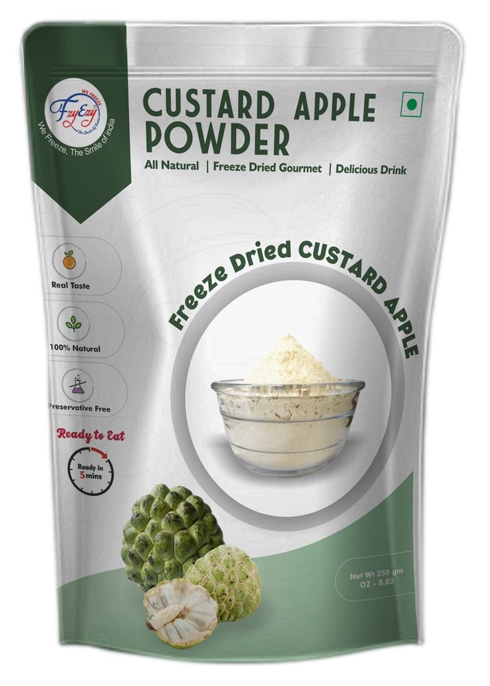FZYEZY Yellow Freeze Dried Custard Apple Powder, Pouch