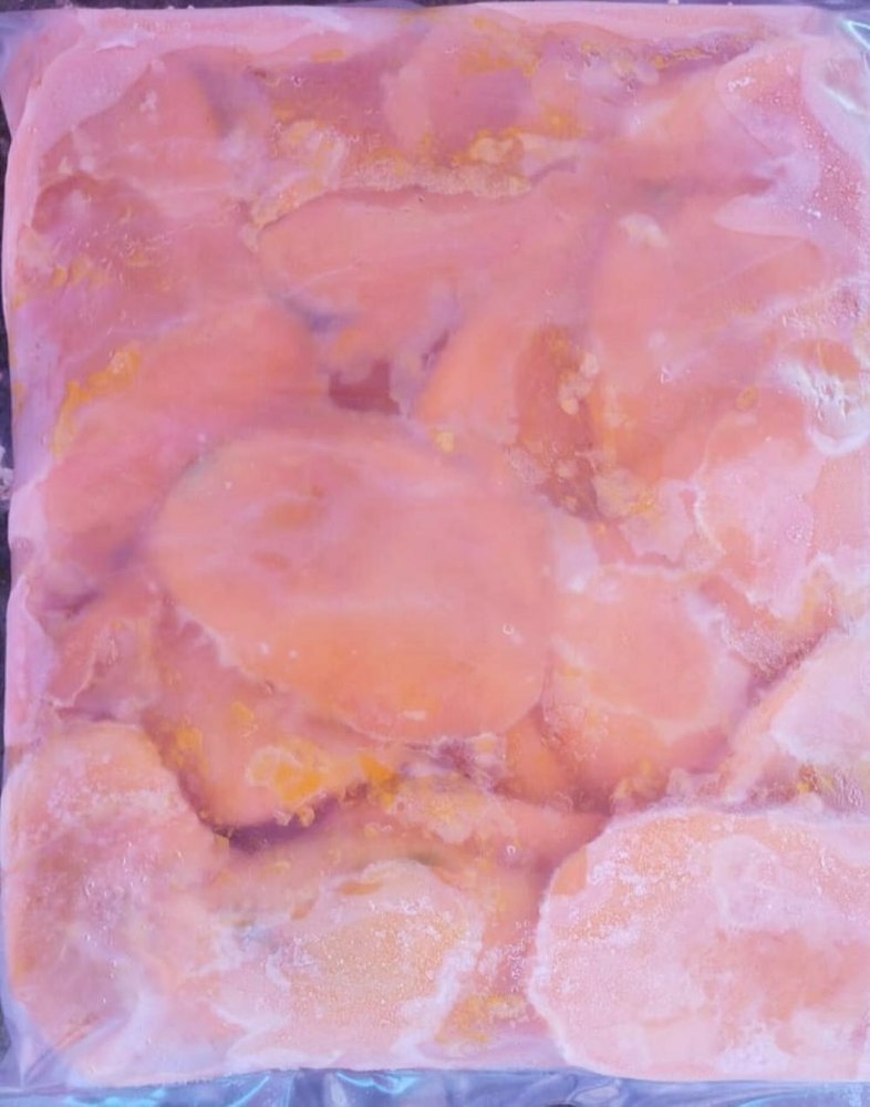 Pinkish Yellow Frozen Mango Slice