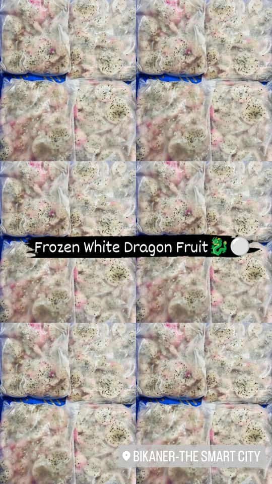 Natural Frozen White Dragon Fruit Slice