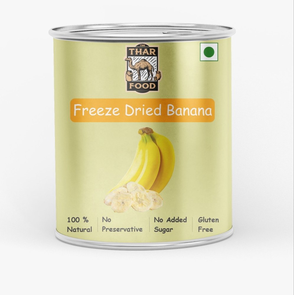 Freeze Dried Banana, Packaging Size: 500g, Packaging Type: Tin Jar