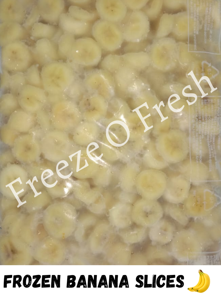 Natural Frozen Banana Slices, Packaging Size: 1 Kg, Packaging Type: Packet