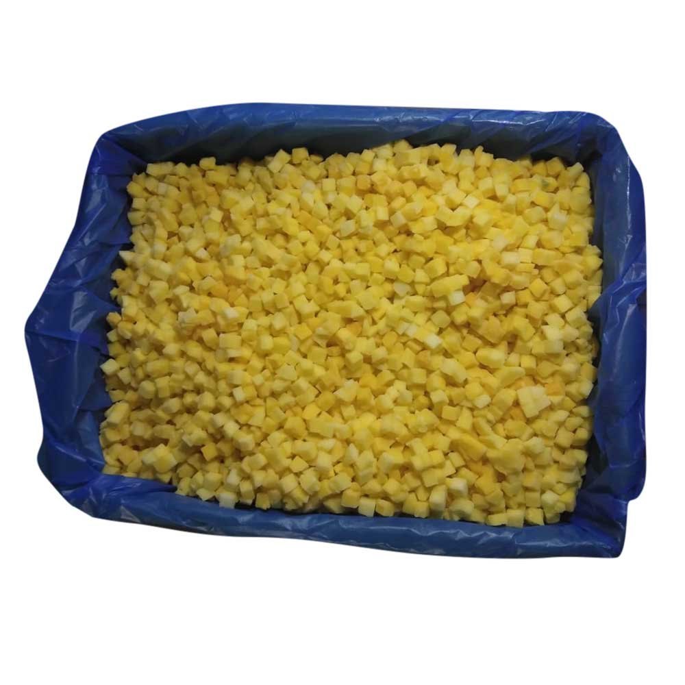 Yellow Natural Frozen Totapuri Mango Dices, Loose