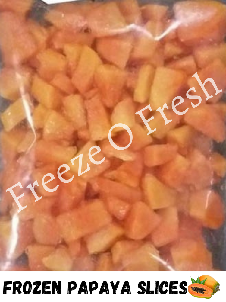 Natural Frozen Papaya Slices, Packaging Size: 1 Kg, Packaging Type: Packet