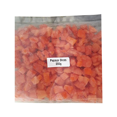 Frozen Papaya Dices