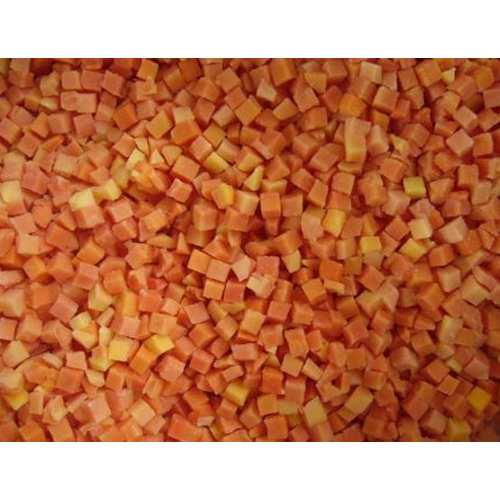IQF Papaya Dices, Packaging Type: Packet, Packaging Size: 10 kg