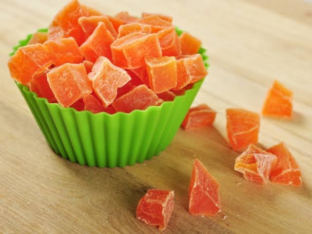Dried Pappaya Cubes, Packaging Type: Loose