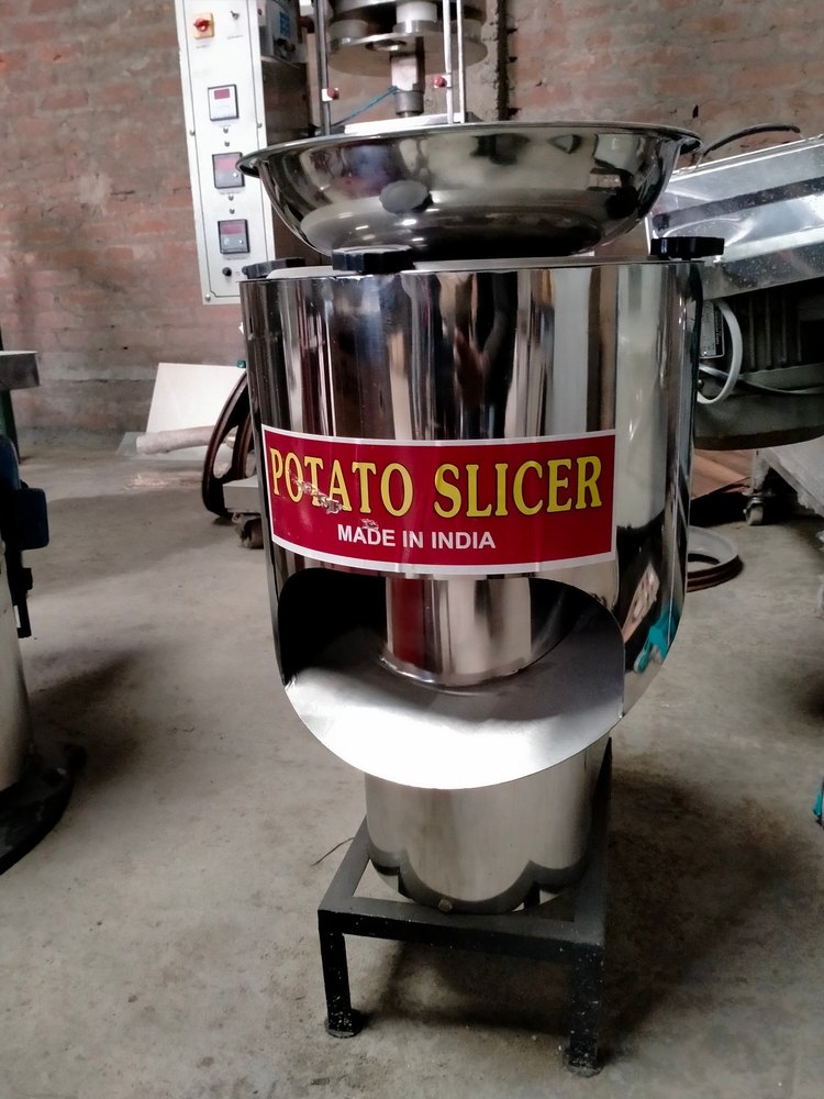 Automatic Stainless Steel Potato Slicers, 1 HP, 50kg