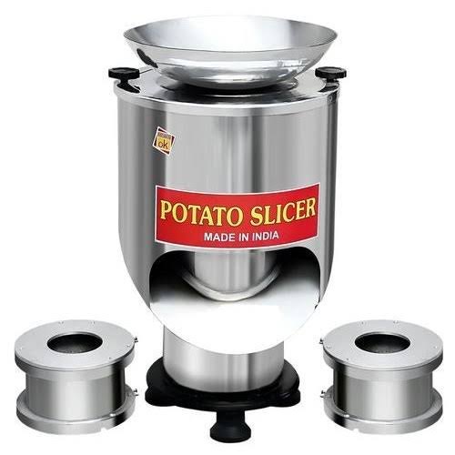 Automatic Stainless Steel Potato Chips Slicer/Making Machine, 1 HP