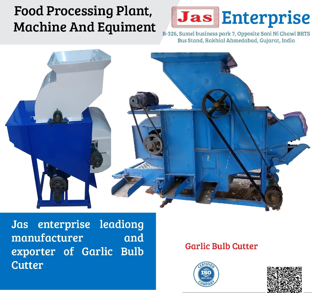 Automatic Mild Steel Garlic Bulb Cutter, 150 Kg/Hr